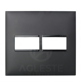 Placa P/2 Modulos 4x4 -  Pial Plus + Preto